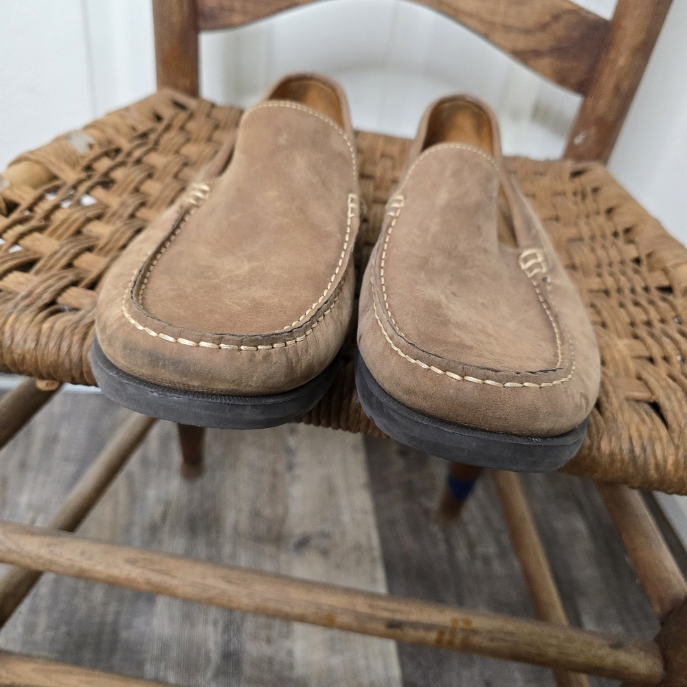 Men's Flag Ltd.‎ Nappa Glove Brown Leather Loafers 9.5M